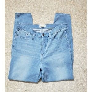 Madewell Roadtripper Jeggings Size 32 High Rise Denim Blue Jeans Pants Women